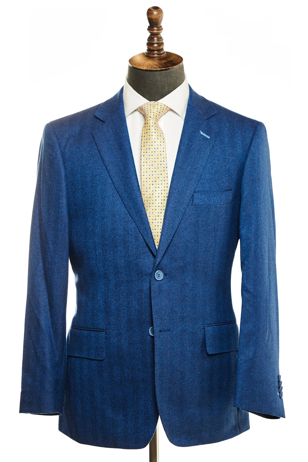 Classic Fit Blue on Blue Texture Sport Jacket ST-LX-421