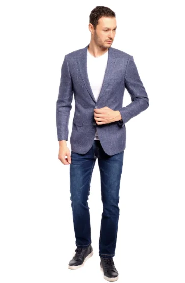 Slim Fit Blue Italian Threads Sport Jacket GB-ITA-SJ-21