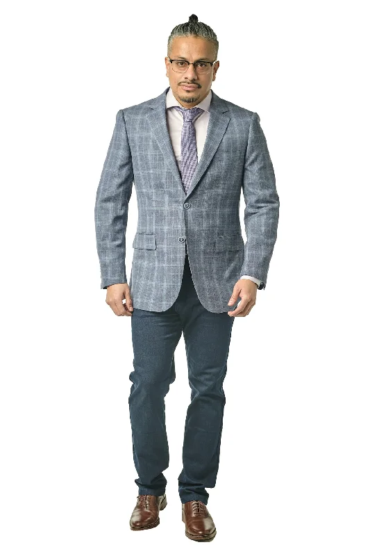 Modern Fit Blue Lavender Tex Sport Jacket B-SJ-Reda-21P4