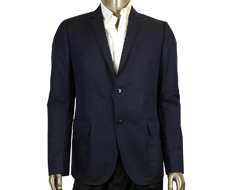 Gucci Men's 2 Button blue Cotton / Wool / Mohair Dylan'60 Selvage Jacket