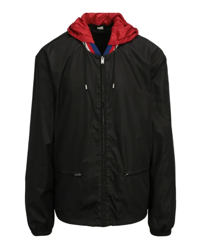 Hooded Nylon Jacket