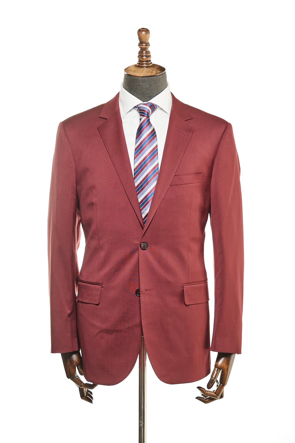 Modern Fit Dark Red Sport Jacket B-Cer-642