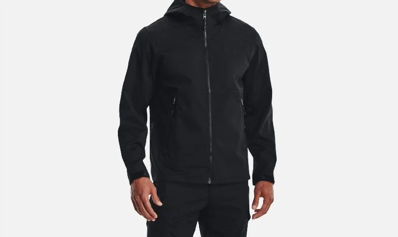 Tactical Softshell Jacket In Black