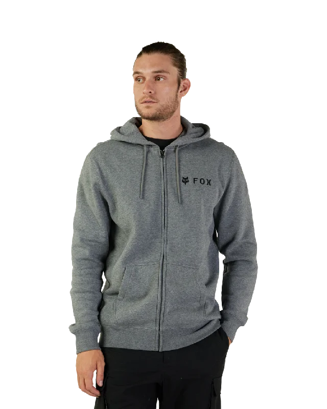 Absolute Fleece Zip Hoodie in Heather Graphite