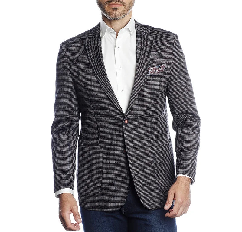 Grey Textured Sport Coat