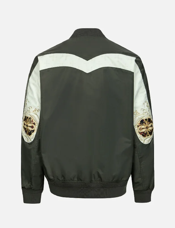 Kamon Brocade Daicock Insert Relax Fit Bomber Jacket