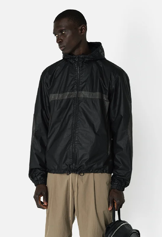 Leather Adapt Anorak / Paneled Charcoal