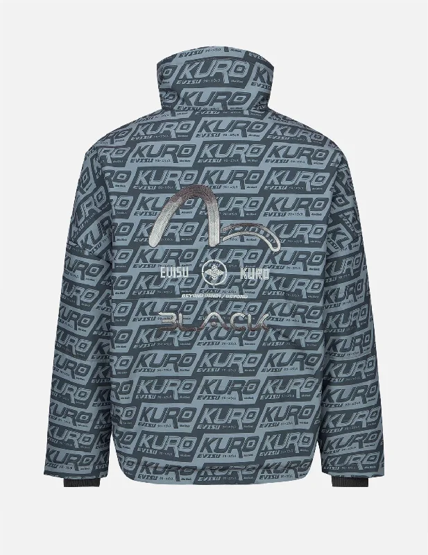 Monogram Print Padded Jacket