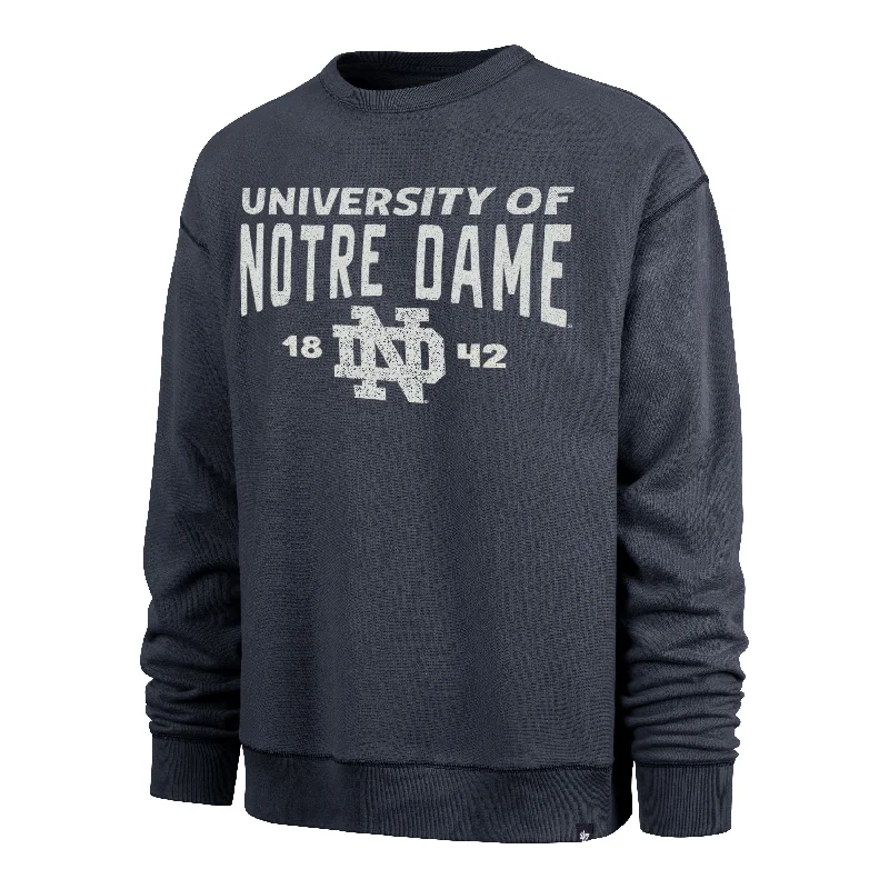 NOTRE DAME FIGHTIN IRISH DUSTED WINDSOR '47 RIVER CREW