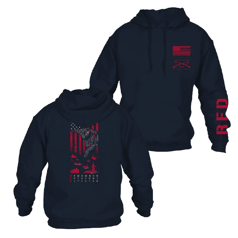 RED Friday Hoodie - Navy