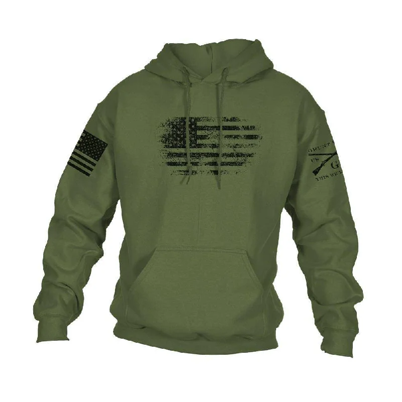 Vintage American Hoodie - Military Green