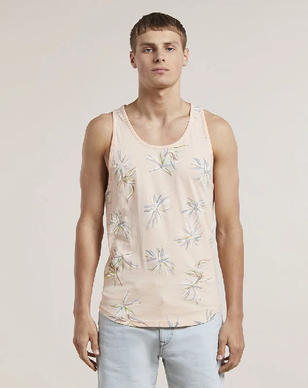 BERIT PRINTED MENS VEST | PINK