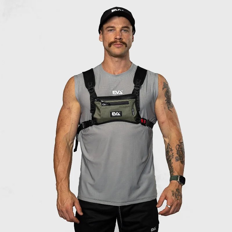 EVA Athletic - EVA8393 Running Tech Vest - Military Green