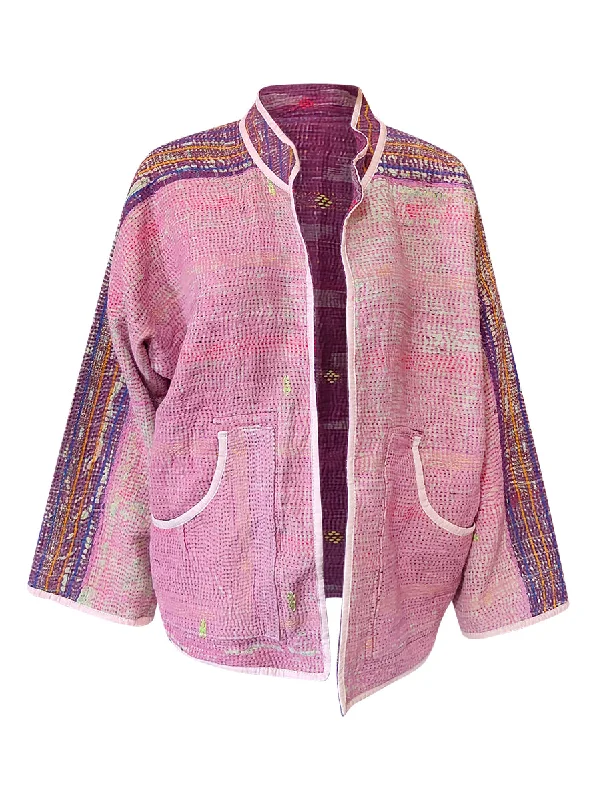 kantha reversible collar vest diya