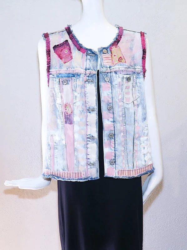 Kat Skomsky - Handpainted Denim Vest