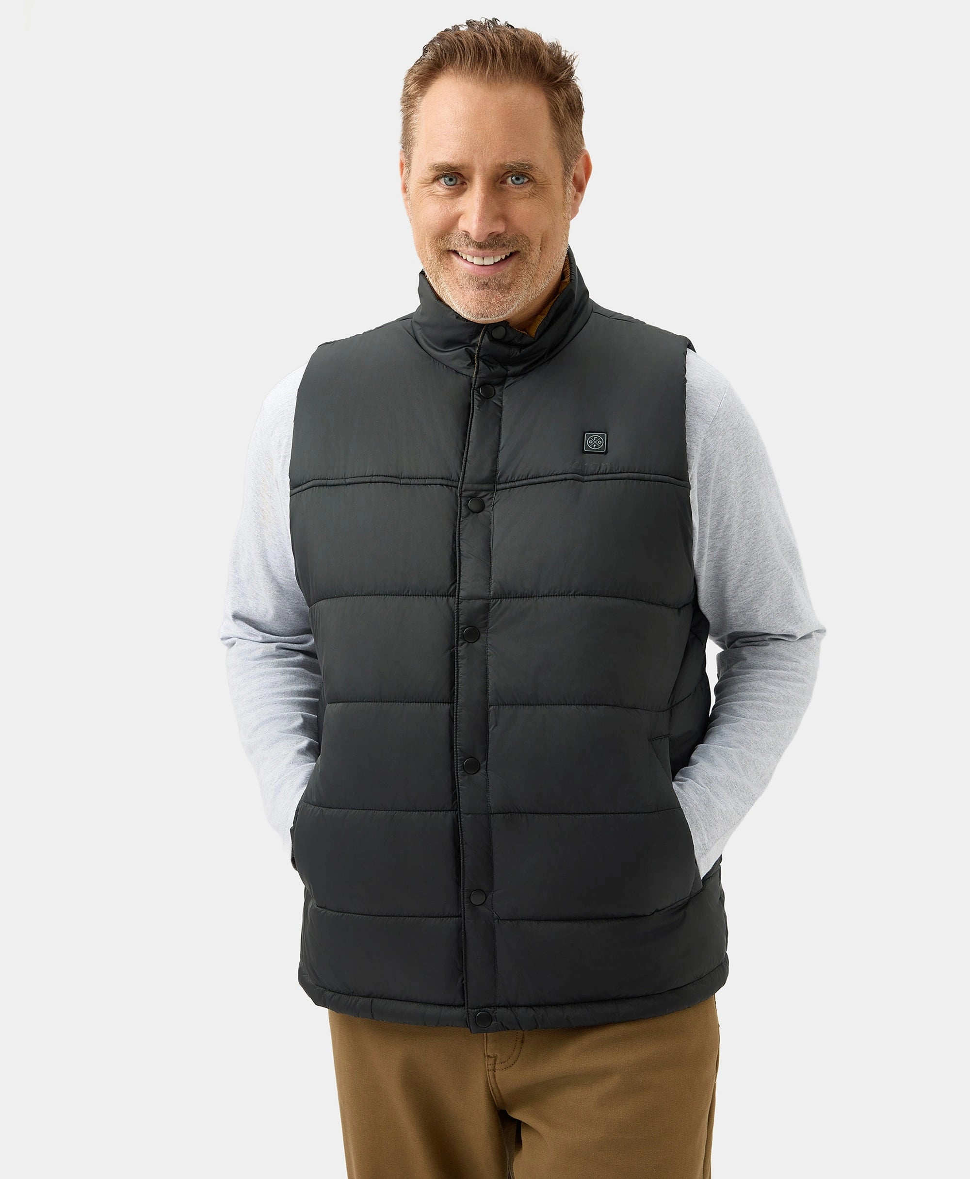 PuffLyte™ Men's Heated Lightweight Vest - Black