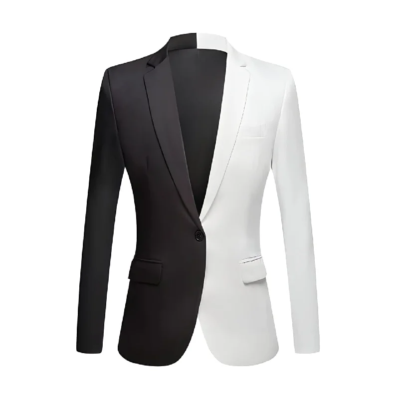 The Geoffrey Splice Slim Fit Blazer Suit Jacket