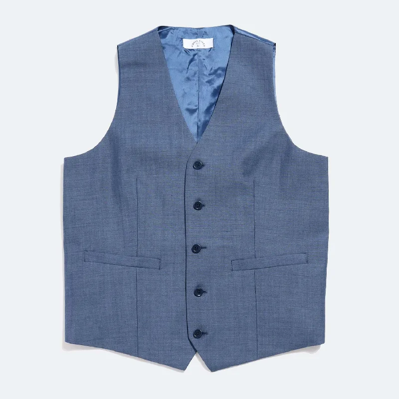 The Georgie Slate Blue Vest