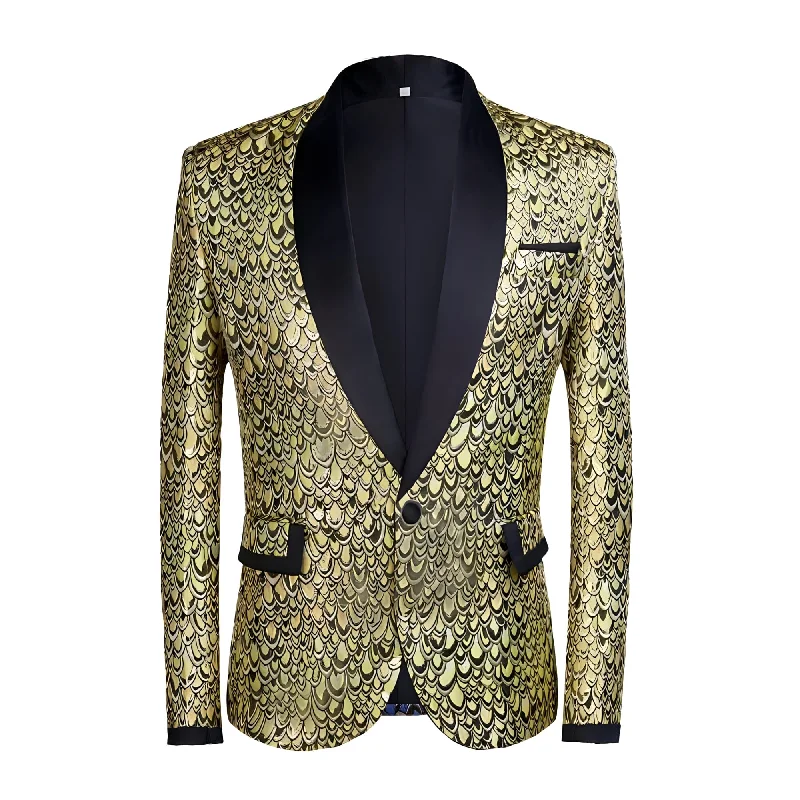 The Riccardo Slim Fit Blazer Suit Jacket - Canary Yellow