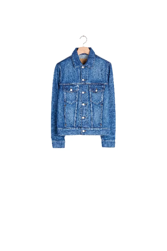 Veste en denim délavée