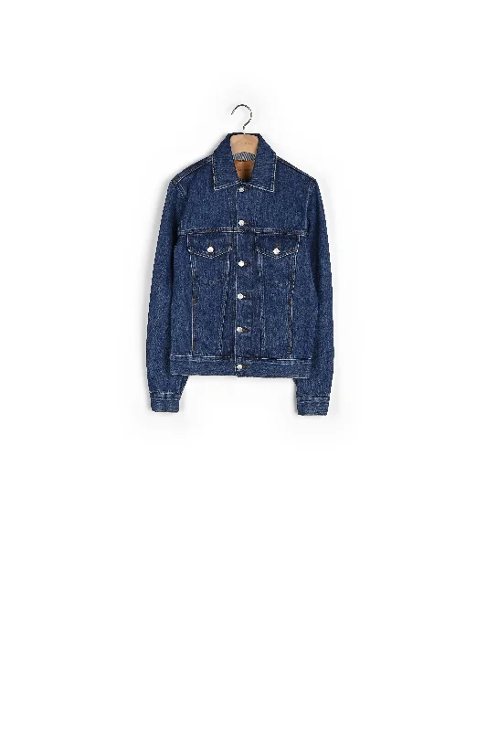 Blouson en jean dos tie&dye