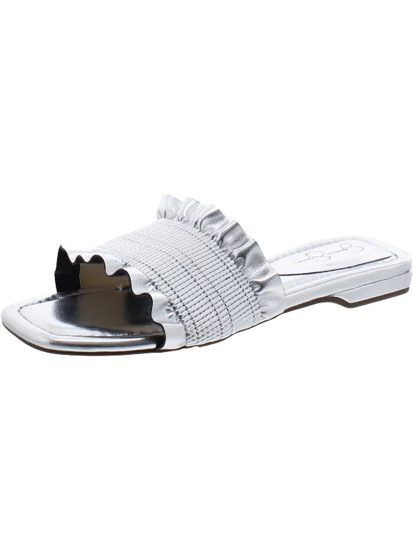 Plus Size Women's Wide - Width Platform Sandals in Black for Added Comfort and HeightCAMESSA Womens Slip On Open Toe Slide Sandals Plus Size Women's Wide - Width Platform Sandals in Black for Added Comfort and HeightCAMESSA Womens Slip On Open Toe Slide Sandals
