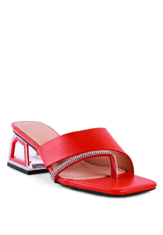 Child - Friendly Women's Sandals with a Secure Buckle in Purple for Moms on the GoGOFLY - Red LOW HEEL SANDALS FOR WOMEN Child - Friendly Women's Sandals with a Secure Buckle in Purple for Moms on the GoGOFLY - Red LOW HEEL SANDALS FOR WOMEN