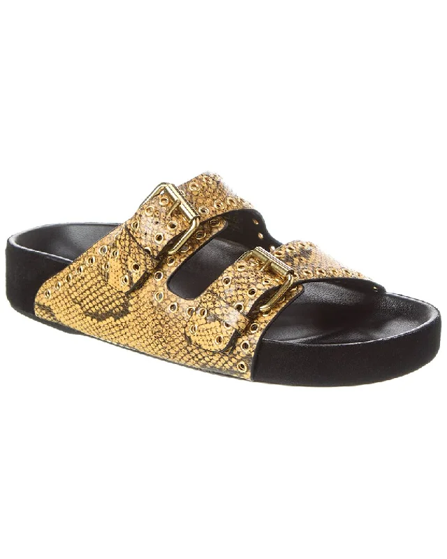 Women's Thong Sandals with a Beaded Design in Multicolor for a Beachy AestheticIsabel Marant Lennyo Snake-Embossed Leather Sandal Women's Thong Sandals with a Beaded Design in Multicolor for a Beachy AestheticIsabel Marant Lennyo Snake-Embossed Leather Sandal