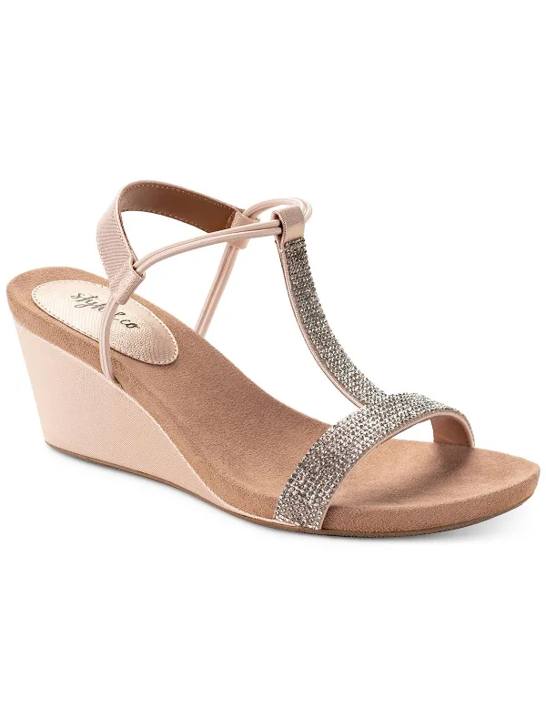 Plus Size Women's Wide - Width Platform Sandals in Black for Added Comfort and HeightMulan2 Womens Rhinestone T-Strap Wedges Plus Size Women's Wide - Width Platform Sandals in Black for Added Comfort and HeightMulan2 Womens Rhinestone T-Strap Wedges