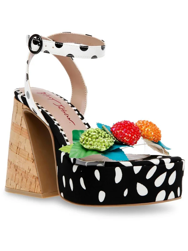 Women's Sandals with a Glitter - Coated Strap in Gold for a Sparkly Summer OutfitSprite Womens Embellished Heels Women's Sandals with a Glitter - Coated Strap in Gold for a Sparkly Summer OutfitSprite Womens Embellished Heels
