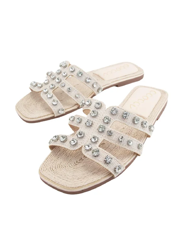 Plus Size Women's Wide - Width Platform Sandals in Black for Added Comfort and HeightWomen Raffia Rhinestone Sandal In Natural Plus Size Women's Wide - Width Platform Sandals in Black for Added Comfort and HeightWomen Raffia Rhinestone Sandal In Natural