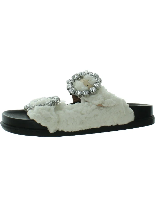 Women's Sandals with a Wedge Heel and a Tassel Detail in Orange for a Trendy LookWomens Faux Fur Rhinestone Slide Sandals Women's Sandals with a Wedge Heel and a Tassel Detail in Orange for a Trendy LookWomens Faux Fur Rhinestone Slide Sandals