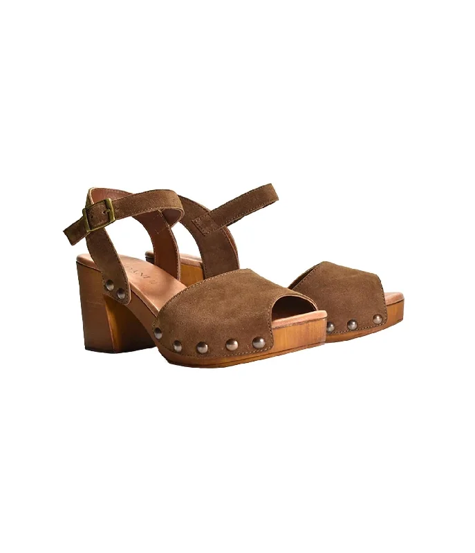 Plus Size Women's Wide - Width Platform Sandals in Black for Added Comfort and HeightWomen's Willa Sandal In Clove