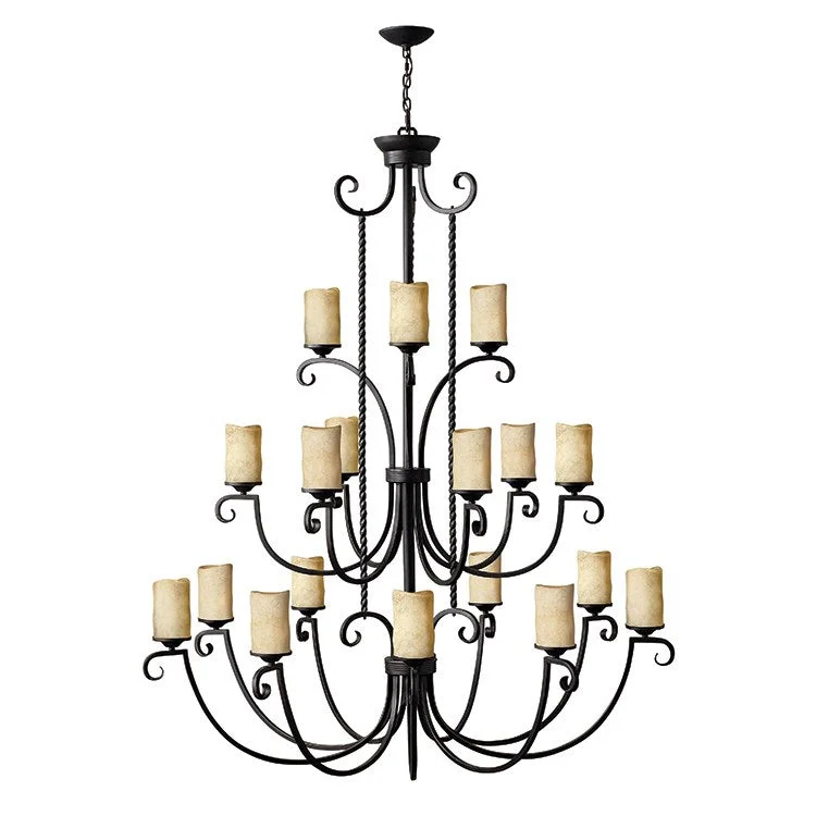 Casa Eighteen-Light Three-Tier Chandelier