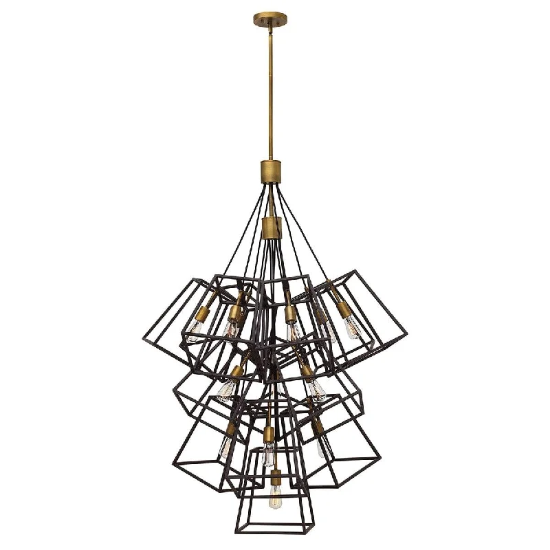 Hinkley Fulton 13 Light Large Bronze Foyer Chandelier