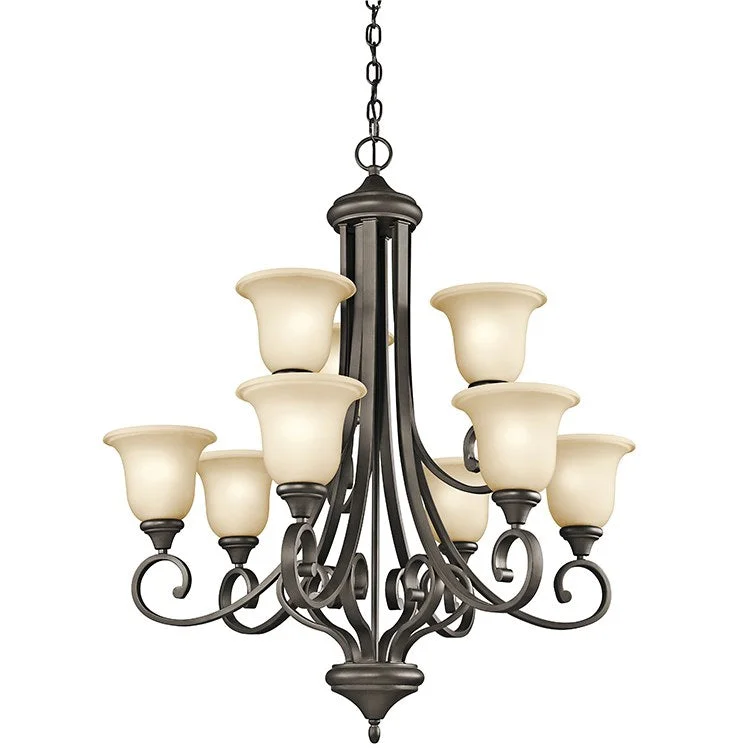 Monroe Nine-Light Two-Tier Chandelier