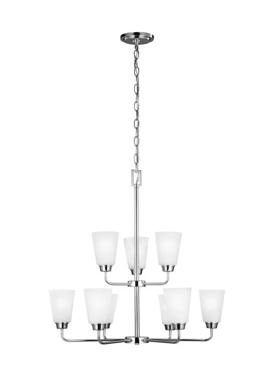 Kerrville Nine-Light Two-Tier Chandelier