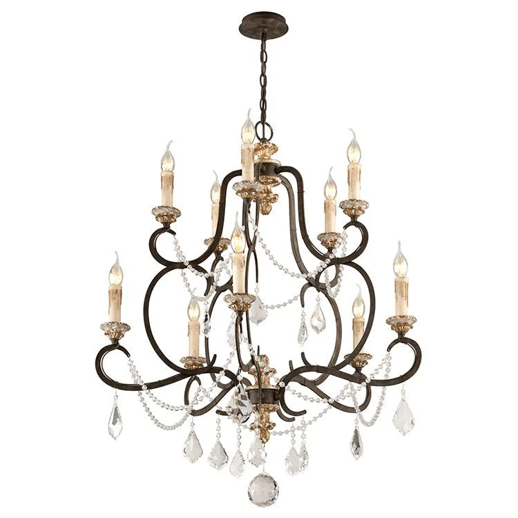 Bordeaux Ten-Light Medium Chandelier
