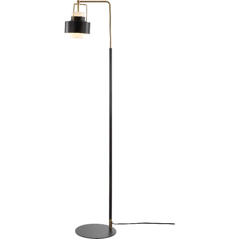 Industrial Style Floor Lamp with Exposed Bulbs for Loft ApartmentsBrayden Floor Lamp Black/Brass Gold Industrial Style Floor Lamp with Exposed Bulbs for Loft ApartmentsBrayden Floor Lamp Black/Brass Gold