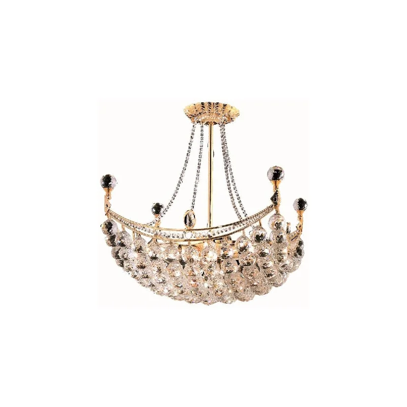 Chandeliers with Multiple Lights for Maximum IlluminationChandeliers with Multiple Lights for Maximum IlluminationCorona 8 light Gold Chandelier Clear Spectra Swarovski Crystal - One Size Chandeliers with Multiple Lights for Maximum IlluminationChandeliers with Multiple Lights for Maximum IlluminationCorona 8 light Gold Chandelier Clear Spectra Swarovski Crystal - One Size