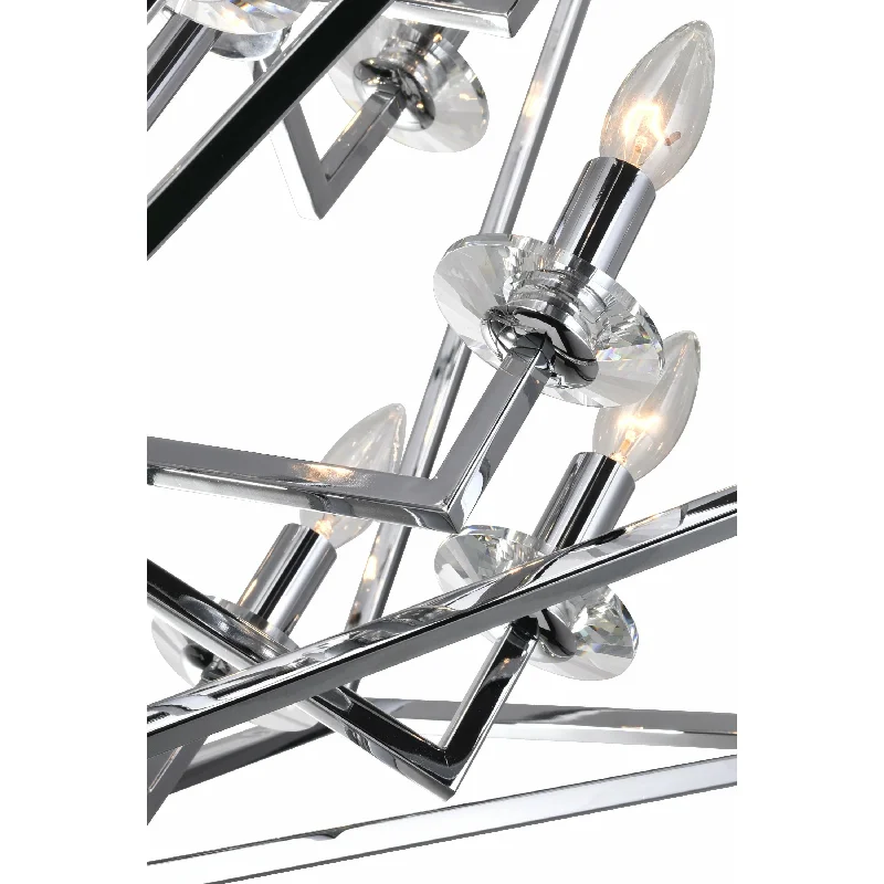 Chandeliers with Metal Frames in Silver FinishChandeliers with Metal Frames in Silver FinishCalista Chandelier