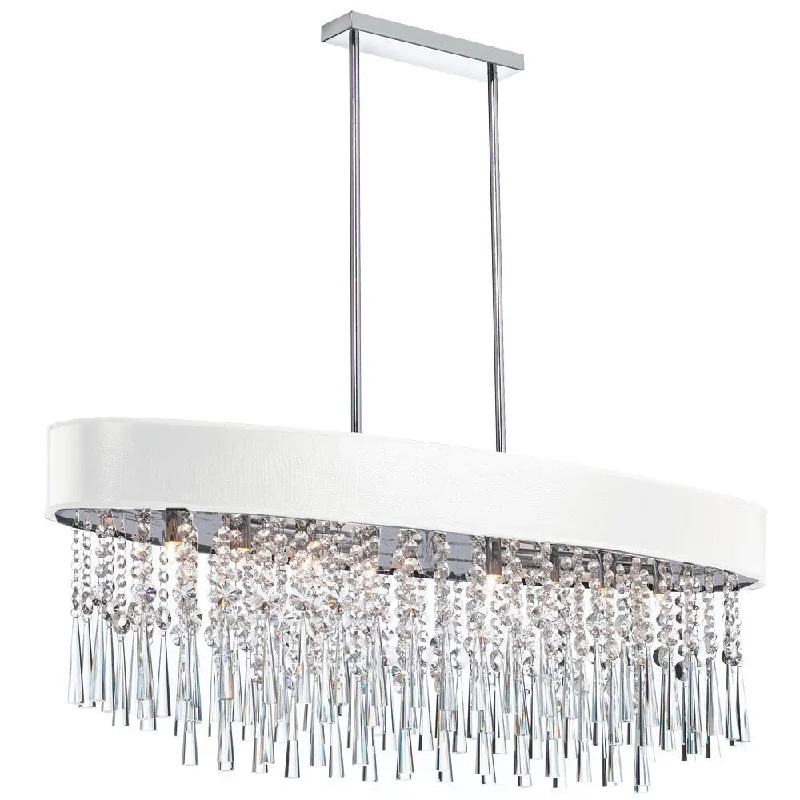 Mid - Century Modern Chandeliers for Vintage AppealMid - Century Modern Chandeliers for Vintage AppealDainolite 8-light Crystal Oval Polished Chrome Chandelier in White Mid - Century Modern Chandeliers for Vintage AppealMid - Century Modern Chandeliers for Vintage AppealDainolite 8-light Crystal Oval Polished Chrome Chandelier in White
