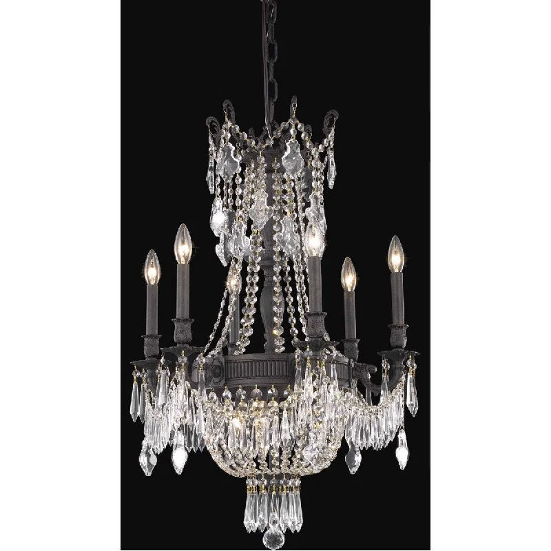Chandeliers with Pendant Lights for a Stylish LookChandeliers with Pendant Lights for a Stylish LookEsperanza 9 light Dark Bronze Chandelier Clear Elegant Cut Crystal - One Size