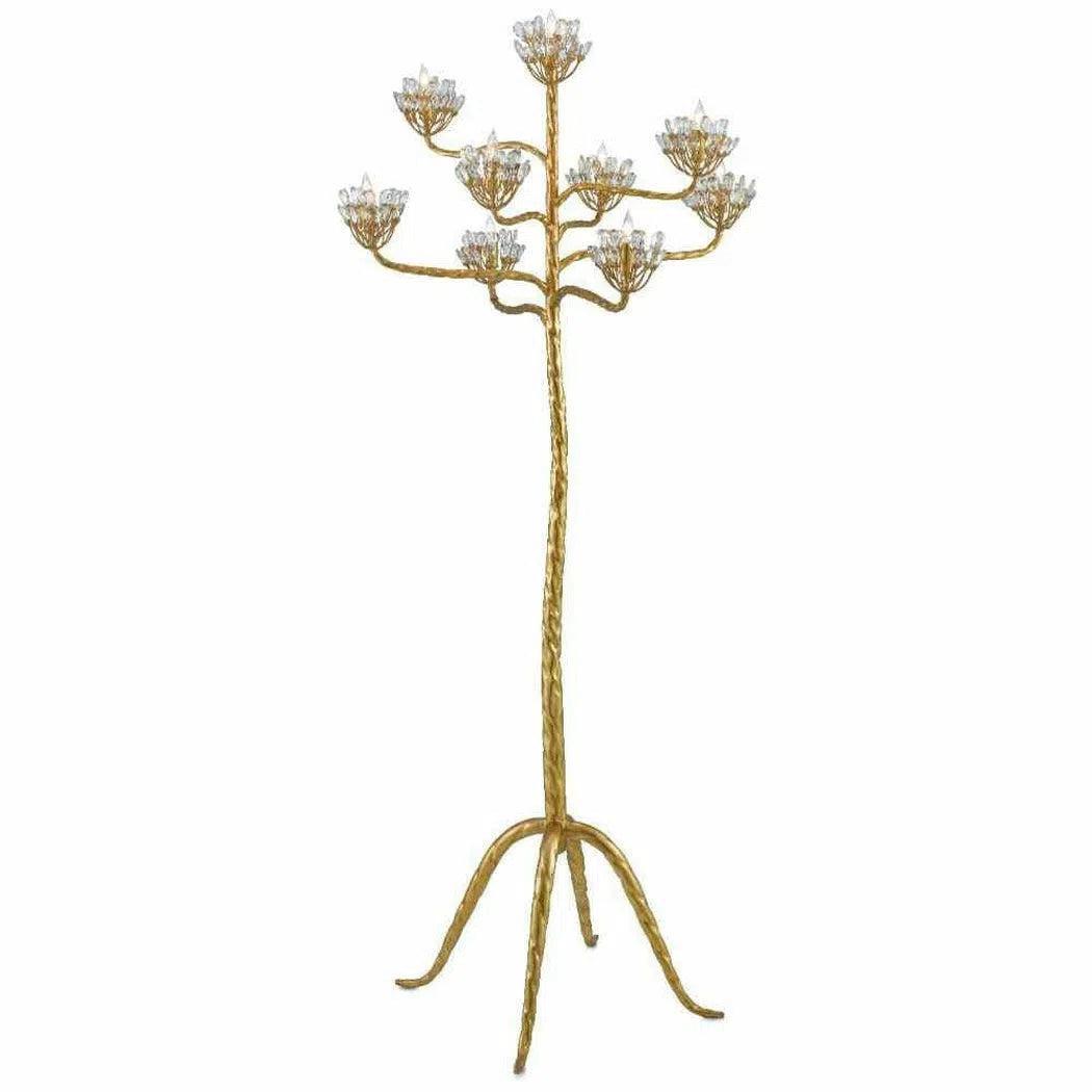 Bohemian Inspired Floor Lamp for Eclectic Home DecorGold Leaf Agave Americana Floor Candelabra Marjorie Skouras Bohemian Inspired Floor Lamp for Eclectic Home DecorGold Leaf Agave Americana Floor Candelabra Marjorie Skouras