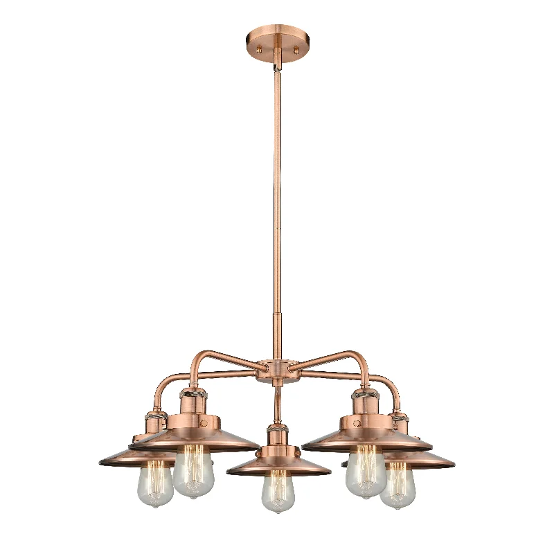 Large Chandeliers for Grand Halls and FoyersLarge Chandeliers for Grand Halls and FoyersInnovations Downtown Urban 916-5CR-AC-M3-AC Chandelier Light - Antique Copper Large Chandeliers for Grand Halls and FoyersLarge Chandeliers for Grand Halls and FoyersInnovations Downtown Urban 916-5CR-AC-M3-AC Chandelier Light - Antique Copper