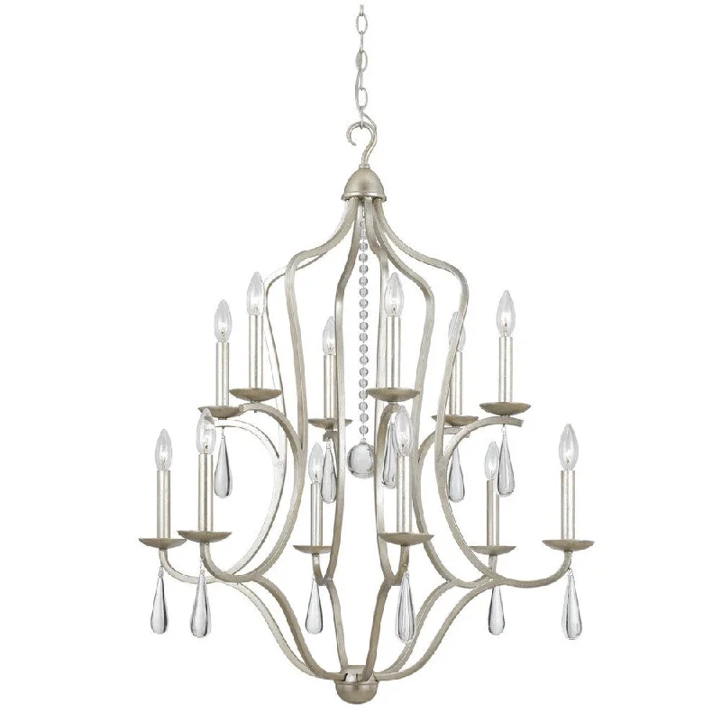 Bohemian - Style Beaded Chandeliers for Eclectic DecorBohemian - Style Beaded Chandeliers for Eclectic DecorManning 12-light Silver Leaf Chandelier - Silver Leaf Bohemian - Style Beaded Chandeliers for Eclectic DecorBohemian - Style Beaded Chandeliers for Eclectic DecorManning 12-light Silver Leaf Chandelier - Silver Leaf