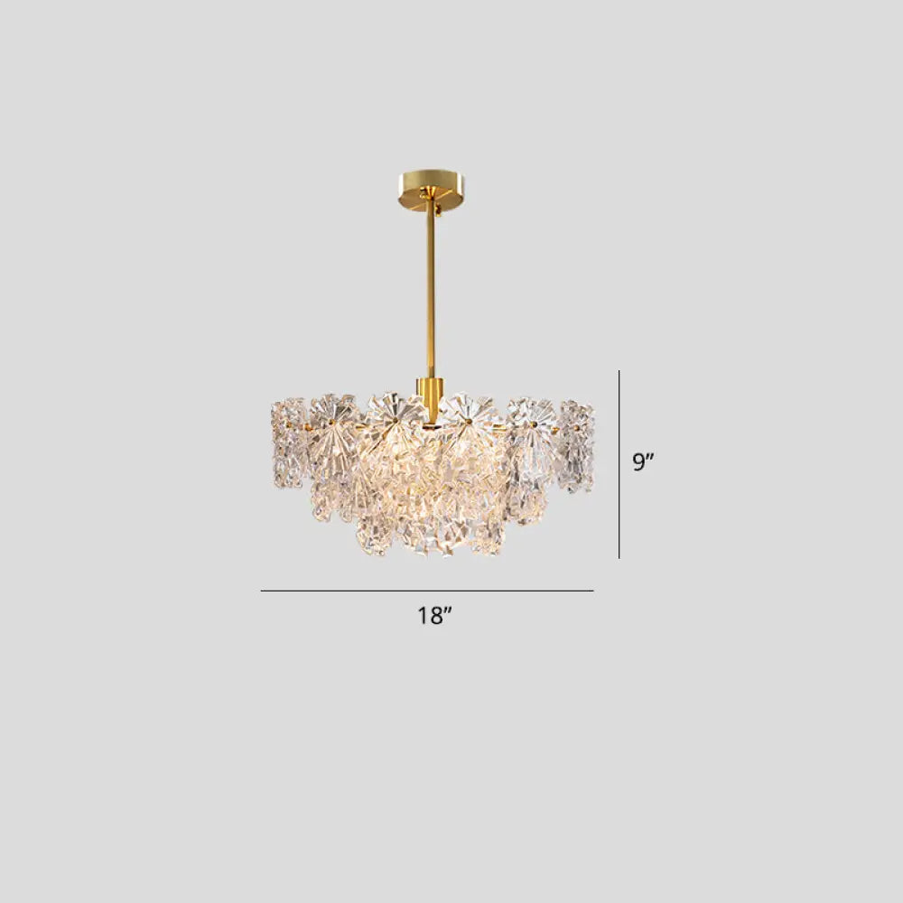 Chandeliers with Adjustable Arms for Directional LightingChandeliers with Adjustable Arms for Directional LightingPostmodern Brass Finish Floral Glass Chandelier: Elegant Tiered Hanging Light for Living Room Chandeliers with Adjustable Arms for Directional LightingChandeliers with Adjustable Arms for Directional LightingPostmodern Brass Finish Floral Glass Chandelier: Elegant Tiered Hanging Light for Living Room