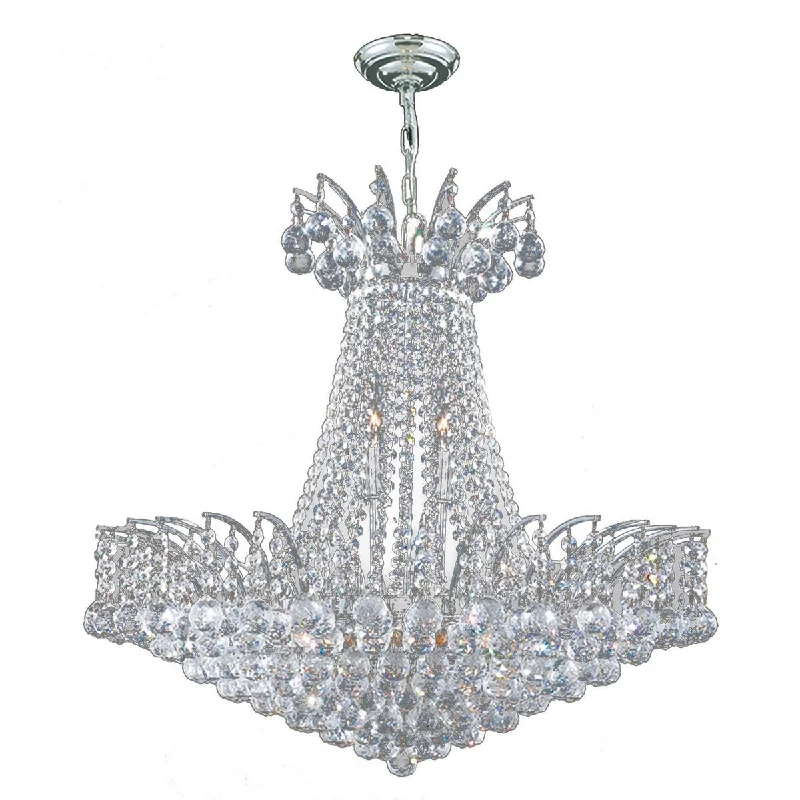 Chandeliers with Metal Frames in Black FinishChandeliers with Metal Frames in Black FinishWorldwide W83053C24 11 Light Chandelier Empire Polished Chrome - One Size Chandeliers with Metal Frames in Black FinishChandeliers with Metal Frames in Black FinishWorldwide W83053C24 11 Light Chandelier Empire Polished Chrome - One Size