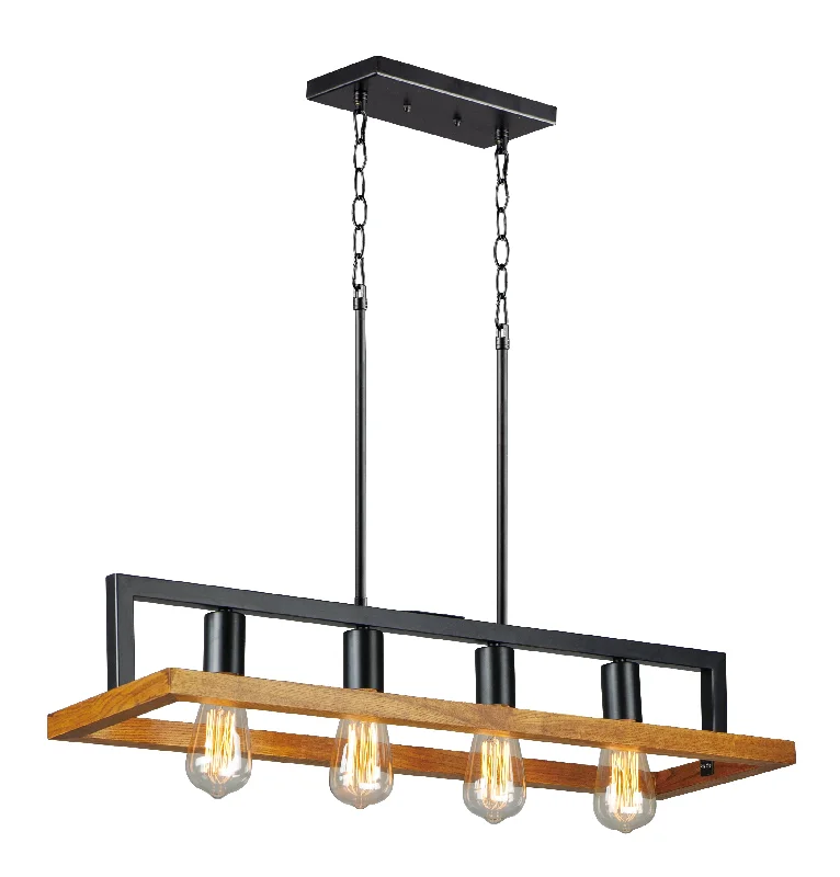Industrial Style Ceiling Lights with Exposed Bulbs and Metal CagesBlack Forest 4-Light Chandelier Industrial Style Ceiling Lights with Exposed Bulbs and Metal CagesBlack Forest 4-Light Chandelier