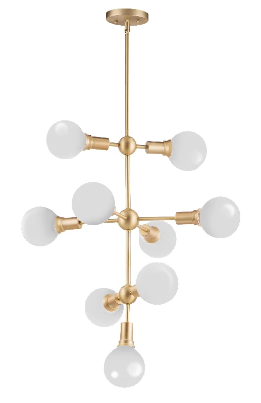 Industrial Style Ceiling Lights with Exposed Bulbs and Metal CagesMolecule 9-Light Pendant Industrial Style Ceiling Lights with Exposed Bulbs and Metal CagesMolecule 9-Light Pendant